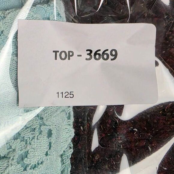 Vanity Lace Front Halter Tank Top Mint Green S - Picture 7 of 7